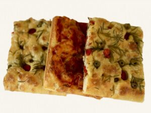 Focaccia van de plaat